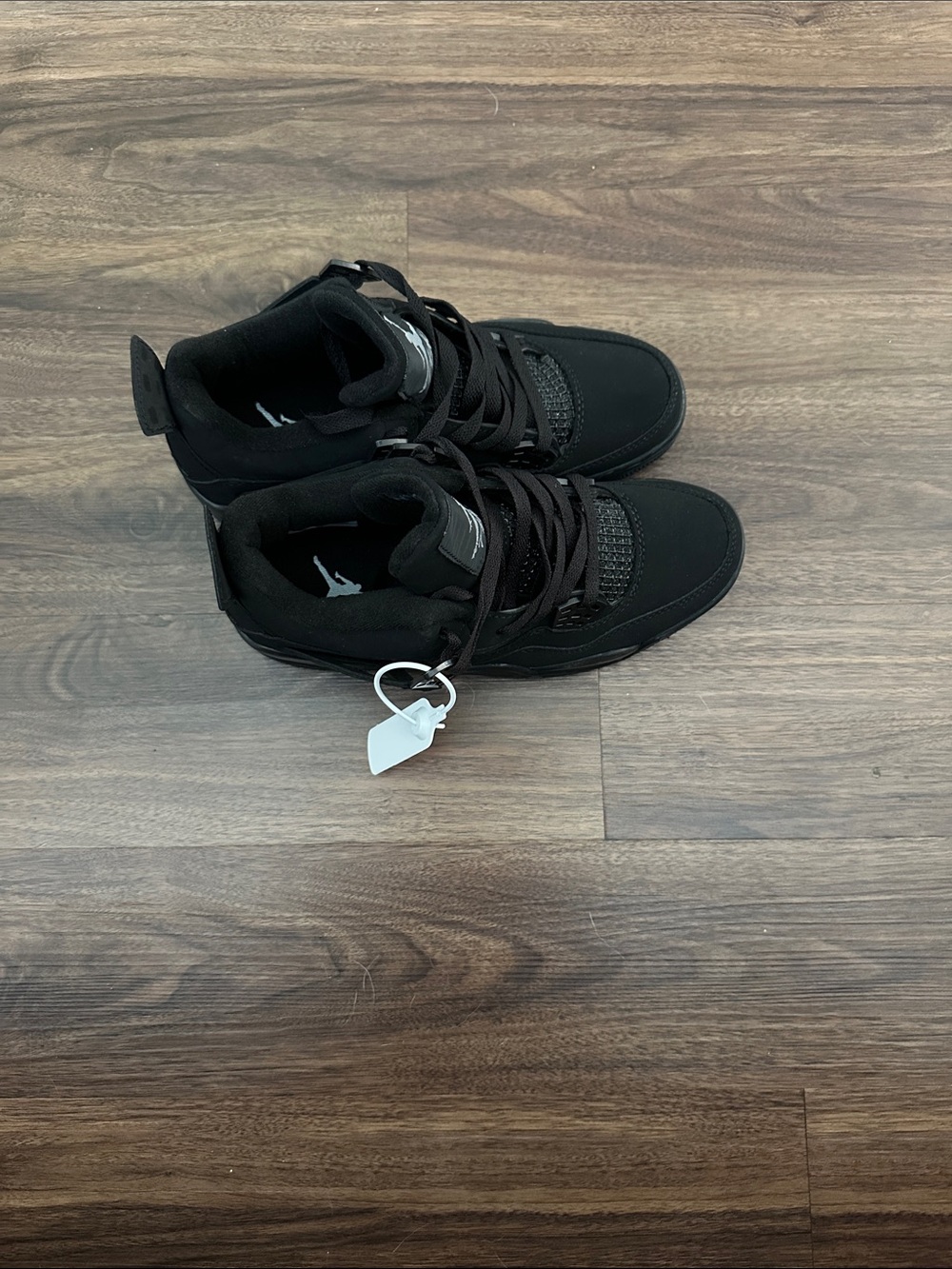 Jordan Black High-Top Sneakers with Subtle Jumpman Accent